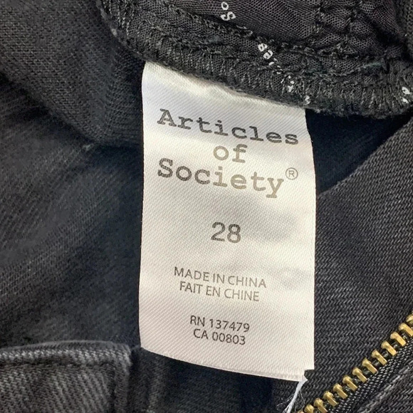 Articles of Society Kate Hi Rise Crop Jeans 28 NWT - Picture 12 of 14